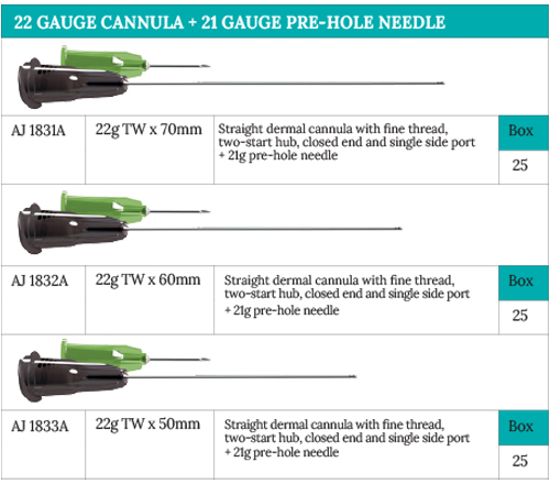 Dermal Filler Cannulas