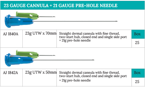 Dermal Filler Cannulas