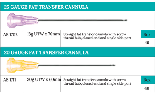 Fat Transfer Cannulas